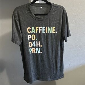 Gray Healthcare/Nurse Humor Tee with Colorful Text